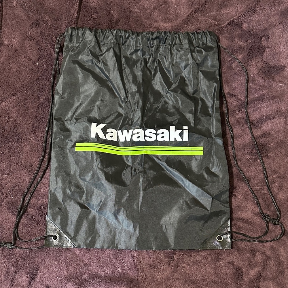 Kawasaki Black Drawstring Bag